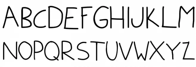KBCameraShy Шрифта ВЕРХНИЙ