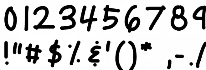 KBCampOut Font OTHER CHARS