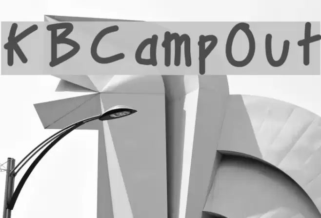KBCampOut Font examples