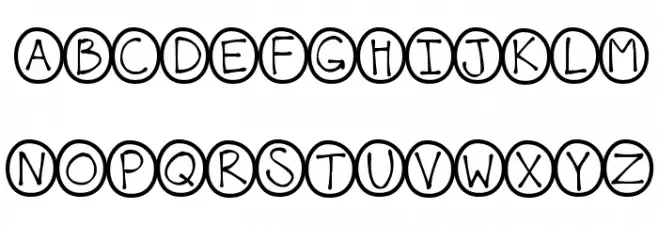 KBCaterpillar Font UPPERCASE