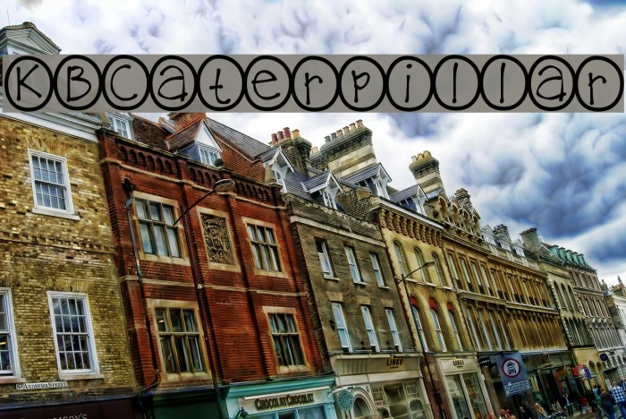KBCaterpillar Font examples