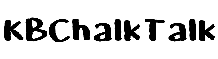 KBChalkTalk  Frei Schriftart Herunterladen