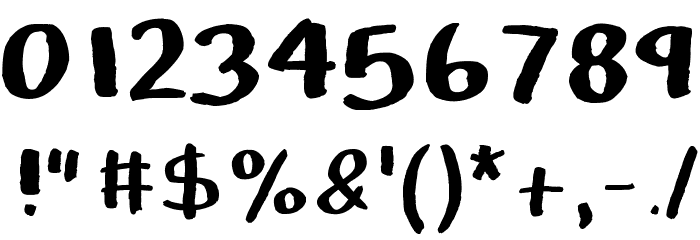 KBChalkTalk Font OTHER CHARS