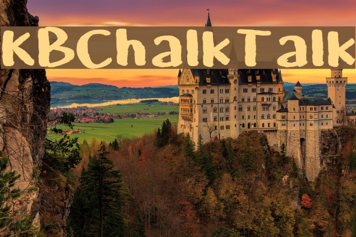 KBChalkTalk Font examples