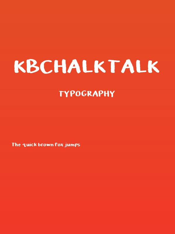 KBChalkTalk Poster