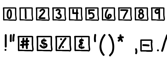 KBChatterBox Font OTHER CHARS