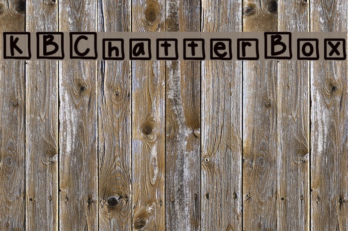 KBChatterBox Font examples