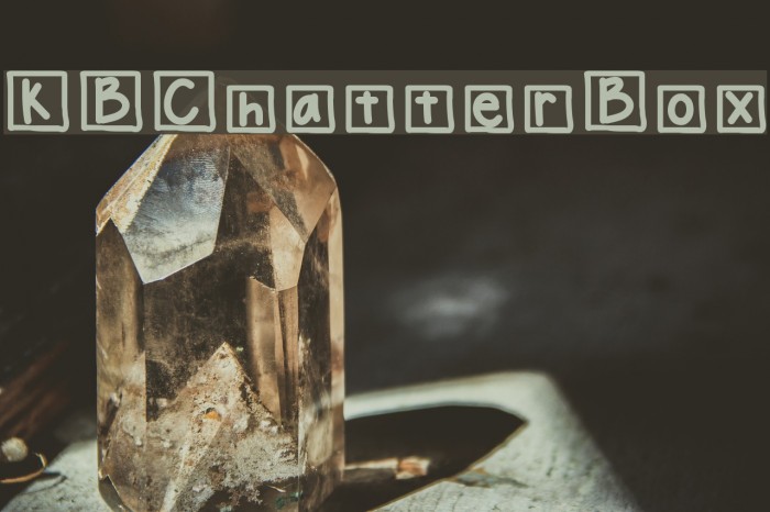 KBChatterBox Font examples