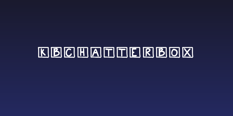 KBChatterBox Social Header