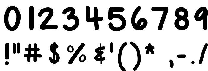 KBChubby Font OTHER CHARS