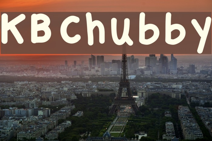 KBChubby Font examples