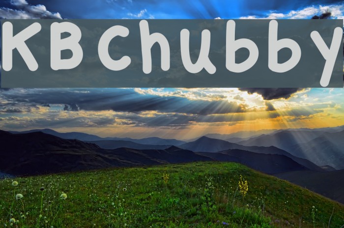 KBChubby Font examples