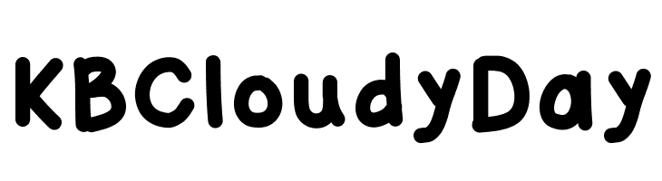 KBCloudyDay Шрифта