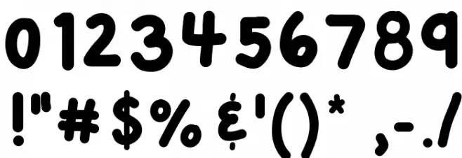 KBCloudyDay Font OTHER CHARS
