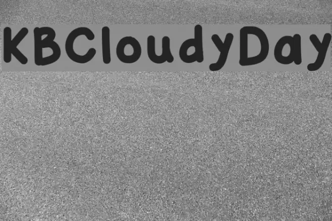 KBCloudyDay Font examples