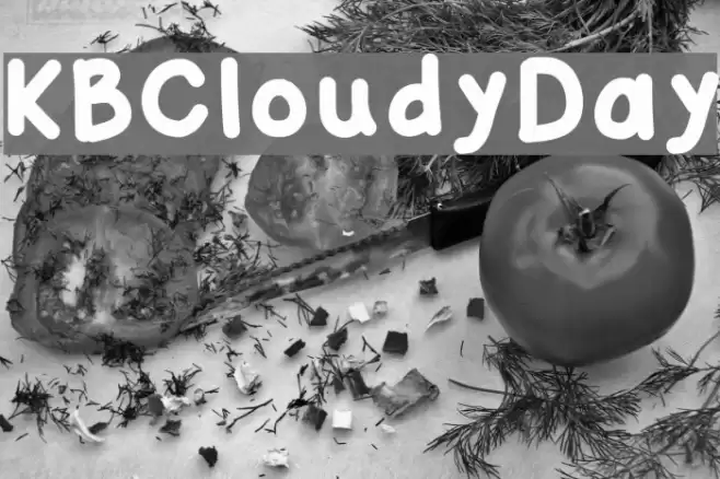 KBCloudyDay Font examples