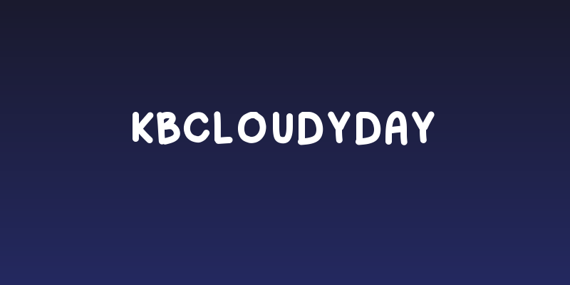 KBCloudyDay Social Header