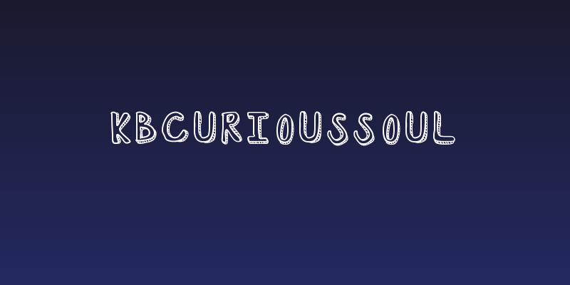 KBCuriousSoul Social Header