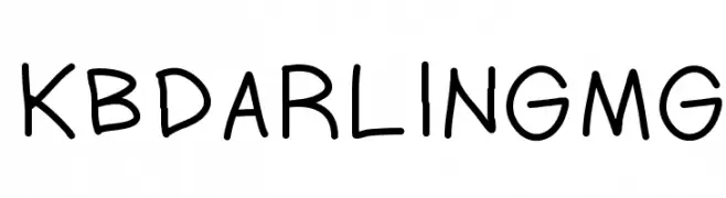 KBDARLINGMG  Frei Schriftart Herunterladen