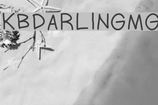 KBDARLINGMG Font examples