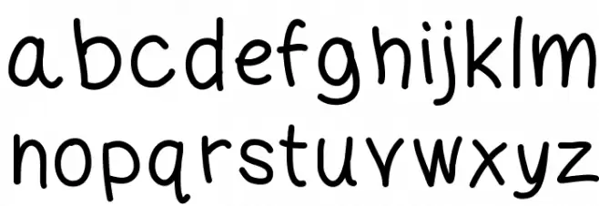 KBDARLINGMG Font LOWERCASE