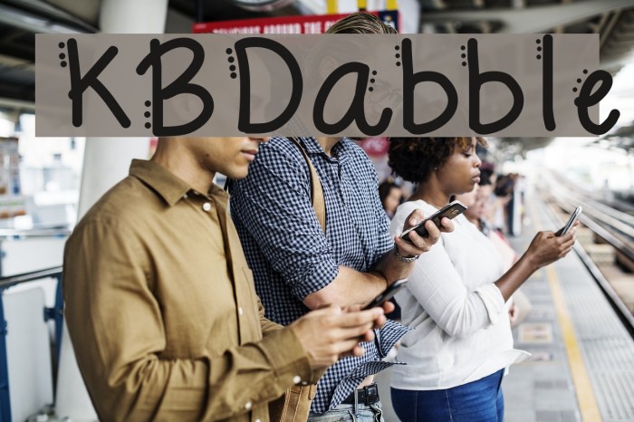 KBDabble Font examples