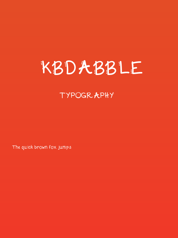 KBDabble Poster