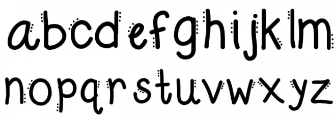 KBDabble फ़ॉन्ट लोअरकेस