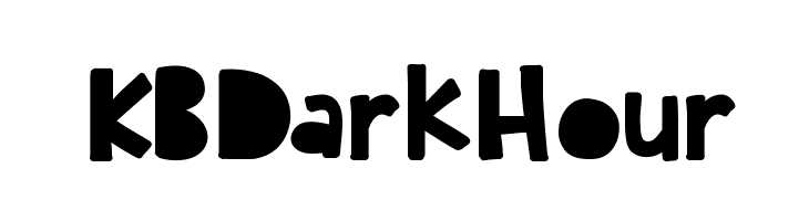KBDarkHour  フリーフォントのダウンロード