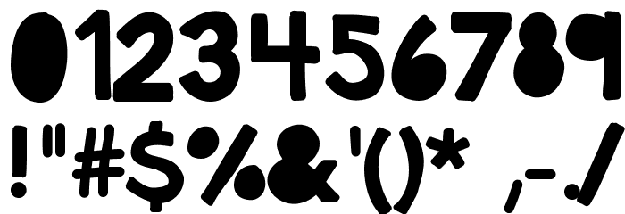 KBDarkHour Font OTHER CHARS