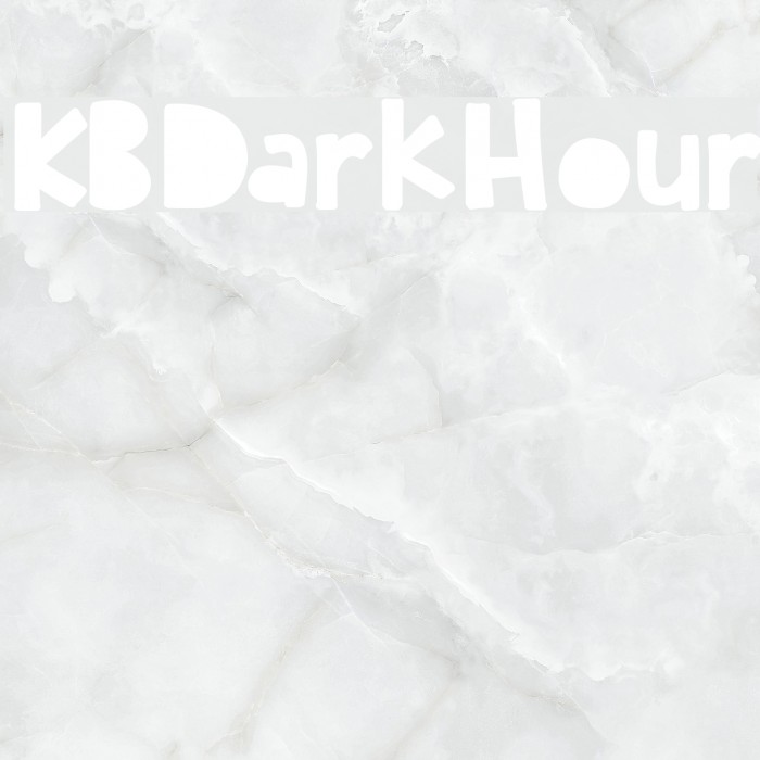 KBDarkHour Font examples
