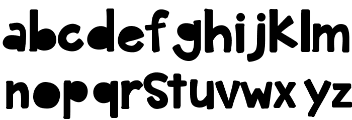KBDarkHour Font LOWERCASE