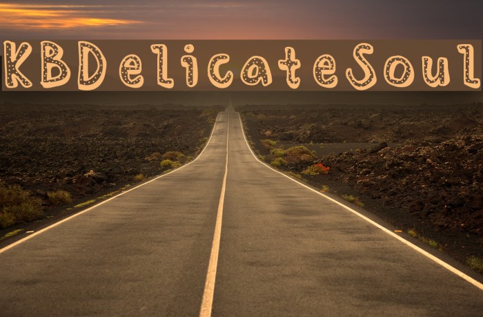 KBDelicateSoul Font examples