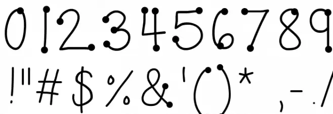 KBDottyDot Font OTHER CHARS