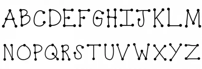 KBDottyDot Schriftart Groß