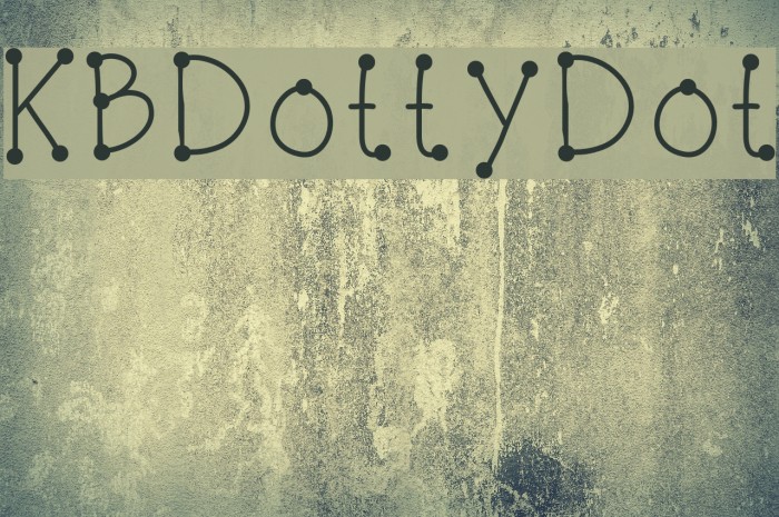 KBDottyDot फ़ॉन्ट examples
