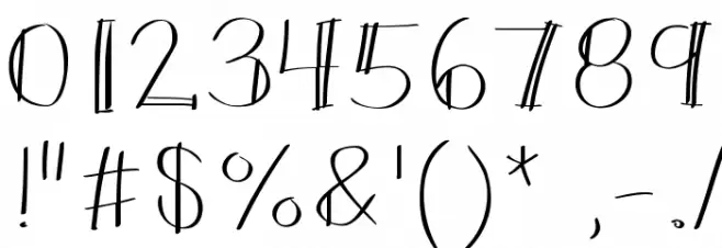 KBDraftsmen Font OTHER CHARS