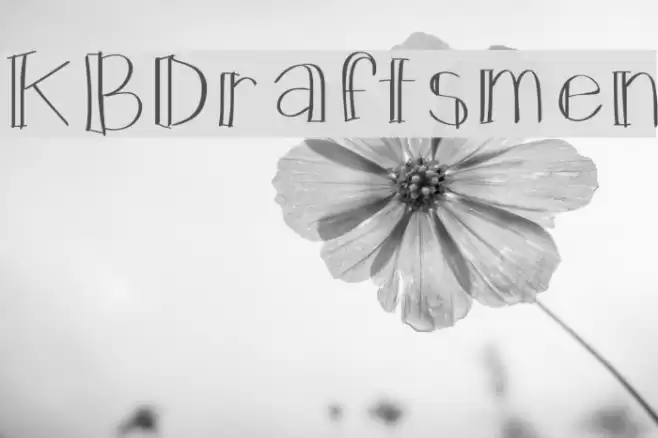 KBDraftsmen Font examples
