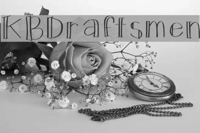 KBDraftsmen Font examples