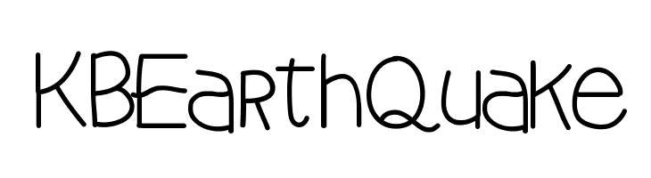 KBEarthQuake  Free Fonts Download