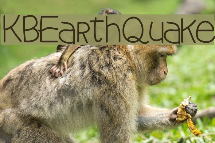 KBEarthQuake Font examples