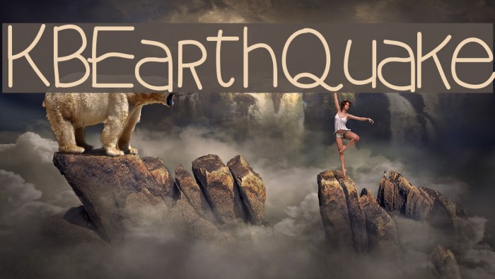 KBEarthQuake Font examples