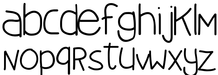 KBEarthQuake Font LOWERCASE