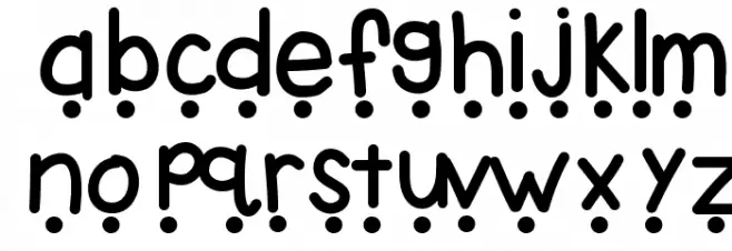 KBEasyReader Font LOWERCASE