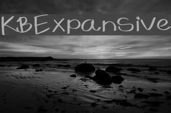 KBExpansive Font examples