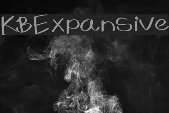 KBExpansive Font examples