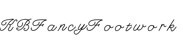 KBFancyFootwork Font