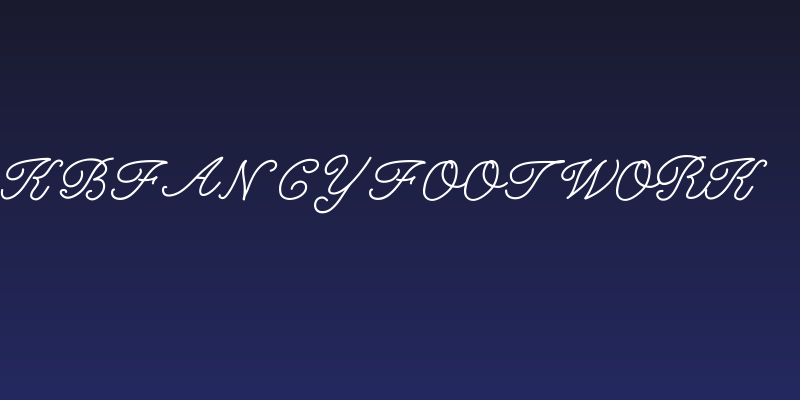 KBFancyFootwork Social Header