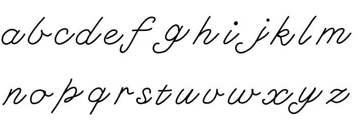KBFancyFootwork Font LOWERCASE