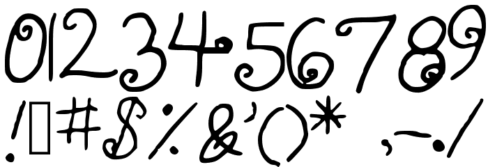 KBFancyMe Font OTHER CHARS